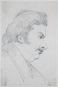 Portret van Honoré de Balzac door Antoine Vestier