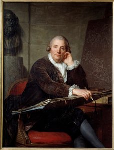 Portret van de schilder Gabriel Francois Doyen (1726-1806) door Antoine Vestier