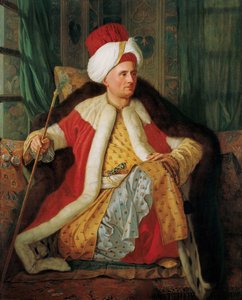 Portret van Charles Gravier Graaf van Vergennes en Franse Ambassadeur, in Turkse Kleding, Tweede Helft van de 18e eeuw door Antoine de Favray