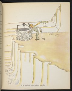 De kleine prins bij de put, illustratie uit 
