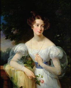 Portret van Hortense Ballu, toekomstige Madame Alphonse Jacob-Desmalter, c.1832-37