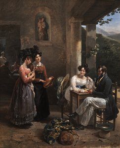 De huwelijksreis door Antoinette Cecile Hortense Lescot Haudebourt