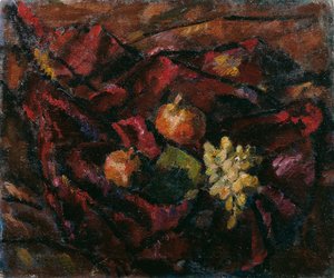 Stilleven met Druiven en Appels door Anton Faistauer