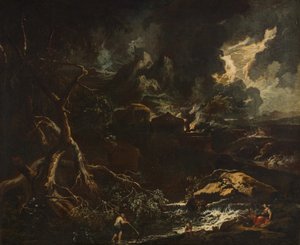 Onweerlandschap door Anton Faistenberger