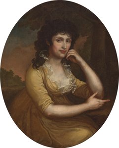 Duits: Bildnis Dorota Czartoryska, geb. Jabłonowska Portret van Dorota Czartoryska née Jabłonowska door Anton Graff