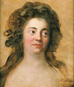 Portret van Dorothea Friederike Schlegel 1764-1839, née Brendel Mendelssohn, ca. 1790