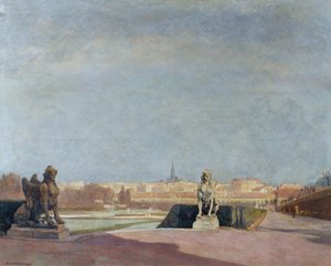 Uitzicht vanaf het Belvedere op Wenen