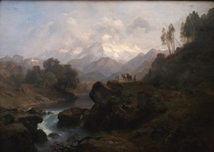 Berglandschap met de Wiesbachhorn