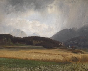 Duits: Regenachtige bui boven Igls