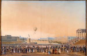 Intocht van Lodewijk XVIII, koning van Frankrijk, in Parijs op 3 mei 1814 door Anton Ignaz Melling