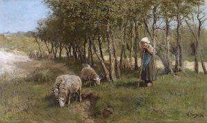 Dekkersduin, door Anton Mauve door Anton Mauve