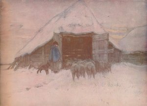 Winter, ca. 1870, 1918 door Anton Mauve