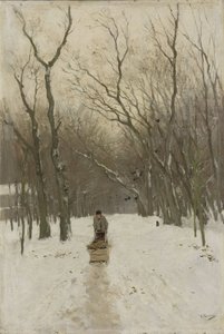 Winter in het Scheveningse Bos door Anton Mauve