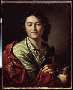 Portret van de acteur Fedor Volkov, oprichter van het eerste Russische theater door Anton Pavlovich Losenko