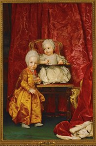 Aartshertog Ferdinand en Aartshertogin Maria Anna van Oostenrijk ... (schilderij op doek) door Anton Raphael Mengs