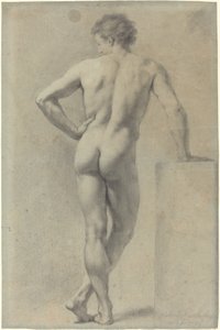 Mannelijke naaktstudie door Anton Raphael Mengs