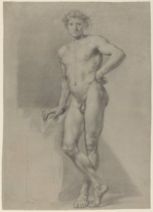 Studie van Mannelijk Naakt