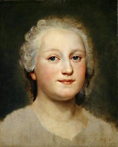 Portretstudie van een dame door Anton Raphael Mengs