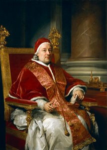 Portret van paus Clemens XIII Rezzonico, door Anton Raphael Mengs