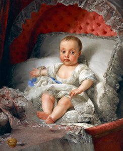 Portret van Infanta Carlota Joaquina de Bourbon door Anton Raphael Mengs