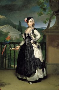 Portret van de markiezin van Llano door Anton Raphael Mengs