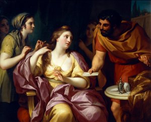 Semiramis verwelkomt het nieuws van de opstand van Babylon