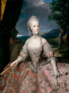 Spaans:  María Carolina de Habsburgo-Lorena, reina de Nápoles Maria Carolina van Habsburg-Lotharingen, koningin van Napels door Anton Raphael Mengs