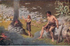 Kaïn en Abel, uit Hulberts Verhaal van de Bijbel uitgegeven door The John Winston Company, 1932 door Anton Robert Leinweber