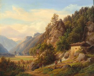 Duits: Partie bey Frohnwies op weg van Lofer naar Salfelden in Pinzgau