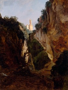 Rotskloof in Sorrento, door Anton Sminck Pitloo, Nederland, 20e eeuw