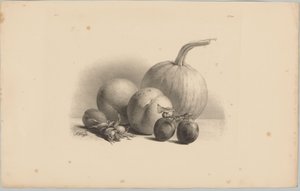 Pompoen, perziken, abrikoos, pruimen en hazelnoten door Anton Weiss