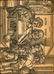 Een zeldzame houtsnede door Anton Von Worms Anton Woensam, 1899