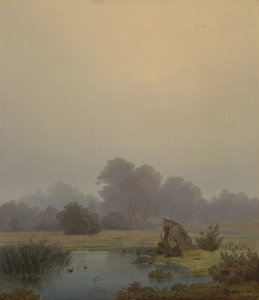 Herfstmorgen door Anton Zwengauer