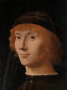 Portret van een jonge man, ca. 1470 door Antonello da Messina