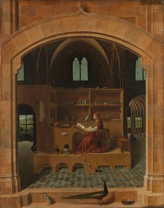 Hiëronymus in zijn studeerkamer door Antonello da Messina