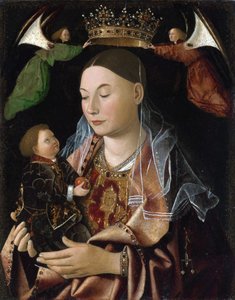 De maagd en het kind door Antonello da Messina