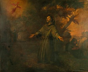 Sint Franciscus ontvangt de stigmata