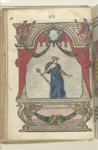 Toneel met personificatie van de Voorzienigheid (Providentia), 1578 door Antoni van Leest