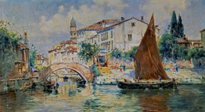 Uitzicht op Venetië