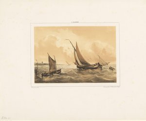 Zeilboten op zee