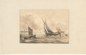 Zeilboten op zee