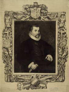 Christoffel Columbus (1451-1506), c.1892 (lithografie) door Antonio  Moroni