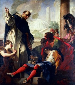 Italiaans: Mirakel van St. Dominicus Mirakel van St. Dominicus door Antonio Balestra