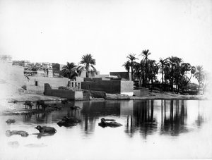 Luxor Gezien vanaf een Nijlboot