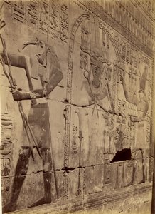 Reliëf van de zuivering van Seti I, Abydos door Antonio Beato