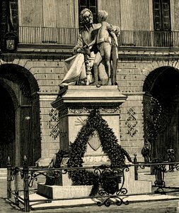 Monument voor Francesca Capece (1769-1848), door Antonio Bortone (1844-1938), Maglie, Apulië, Italië door Antonio Bortone