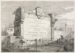 Gezichten: Titelpagina, 1735-1746 door Giovanni Antonio Canal