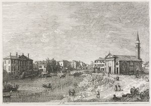 Gezichten: Uitzicht op Dolo, een stad aan de Brenta, ten westen van Venetië, 1735-1746