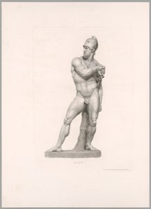 Ajax, vooraanzicht, uit Oeuvre de Canova door Antonio Canova
