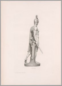 Ettore, zijaanzicht, uit Oeuvre de Canova door Antonio Canova